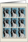 4th of July Statue of Liberty Card