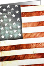 Fourth of July American Flag Card
