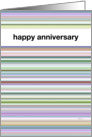 Happy Anniversary to Spouse, Pastel Stripes card