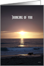 Pacific Ocean Sunset, Thinking of You card