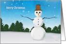Merry Christmas, Snowman card
