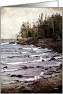 Lake Superior, Vintage Nature Blank Card