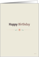 Happy Birthday card