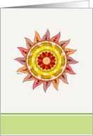 Abstract Flower Hi or Hello Card