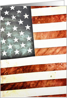 Fourth of July American Flag Card