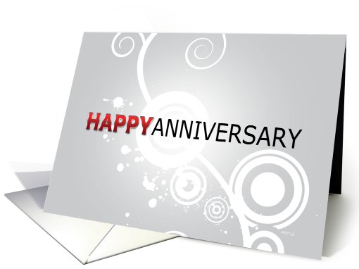 Happy Anniversary, Retro Design card (933842)