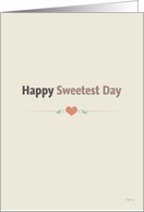 Happy Sweetest Day Card