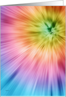 Tie Dye Star Burst Design card