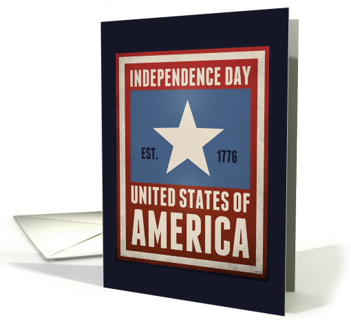 Red, White And Blue Happy Independence Day card (937155)