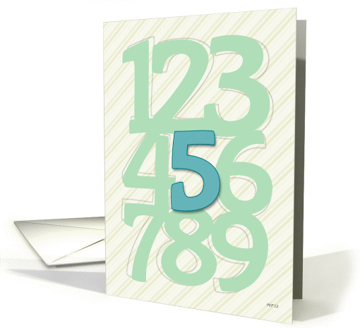 Five Year Old Happy Birthday Card, Son card (937704)