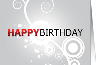 Happy Birthday, Retro Card