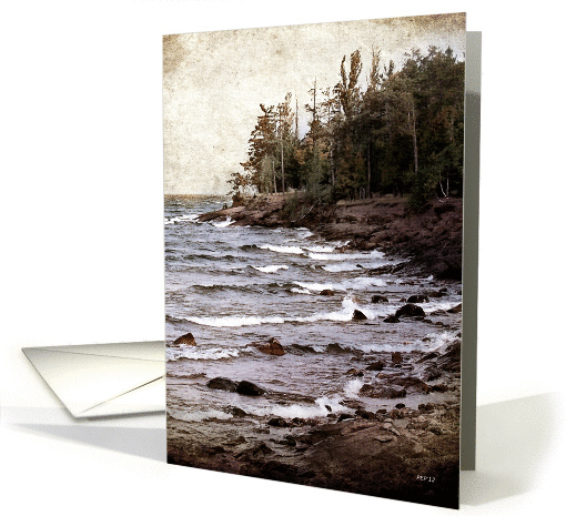 Lake Superior, Vintage Nature Blank card (939559)