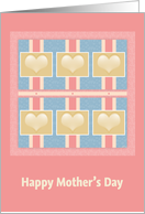 Happy Mother’s Day, Pink Hearts card