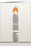 Happy Birthday Party Invitation, Candle card