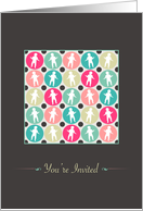 Birthday Party Invitation, Dancing Babies card