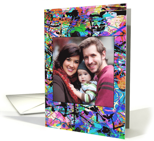 Colorful Abstract Expressionism, Photo card (940776)