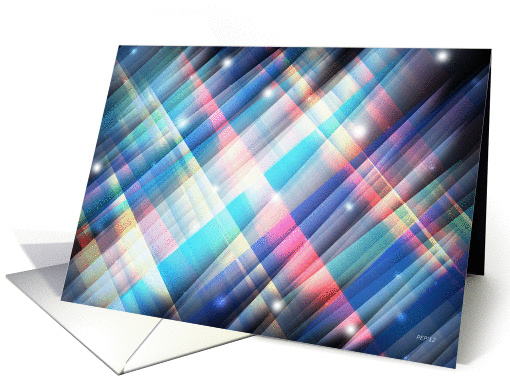 Colorful Abstract Space Digital Art, Invitation card (941722)
