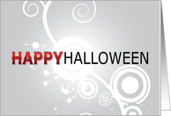 Happy Halloween, Retro card