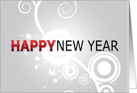 Happy New Year, Retro card