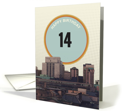 Happy Birthday, City Buildings card (942118)