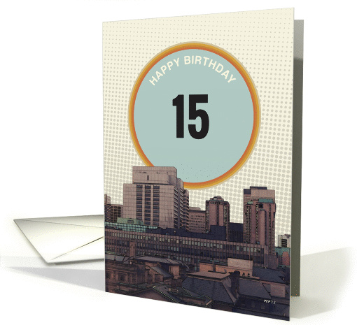 Happy Birthday, City Buildings card (942119)