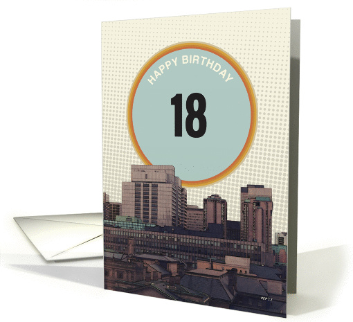 Happy Birthday, City Buildings card (942122)