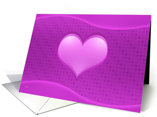 Thinking of You, Pink Hearts card (952657)