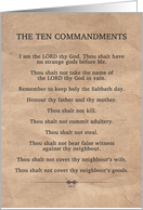 The Ten Commandments...