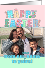 Happy Easter, from our new home to yours, new address photo card. card