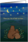 Father’s Day, for Dad - Bears, landscape, stars, moon, illustration card