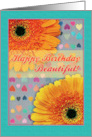 Happy Birthday for Her with Beautiful Orange Daisies card