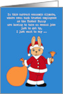 Funny Santa Claus Easter Bunny Economy Recession Humor card