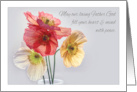 Peace from God Christian Encouragement with Beautiful Poppies card