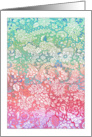 Blank Any Occasion Pastel Rainbow Colored Doodle Hand Drawn Tangle card