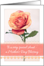 A Mother’s Day Blessing for a Special Aunt with Peach Rose card