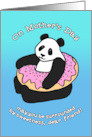 Happy Mother’s Day Dear Friend with Cute Panda and Donut Cartoon card