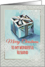 Merry Christmas to my wonderful Husband, gift painting, snowflakes card