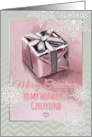 Merry Christmas to My Wonderful Girlfriend Gift Painting & Snowflakes card