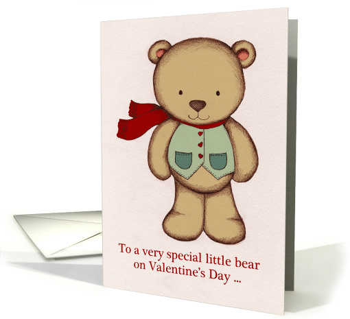 Valentine's Day Teddy Bear for a Special Little Person card (1039743)