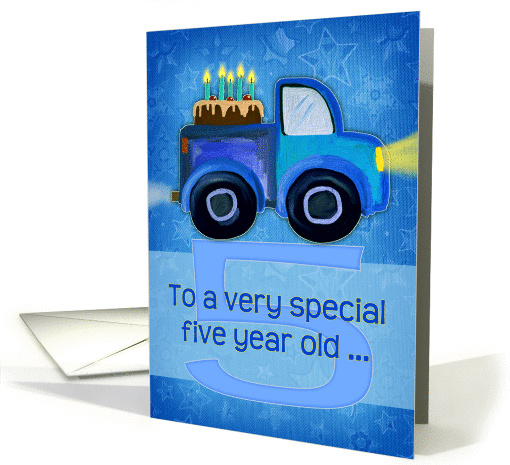 Happy 5th Birthday to a very special 5 year old, truck... (1058553)