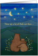 Happy Father’s Day for Dad with Cute Bears Moon and Stars card