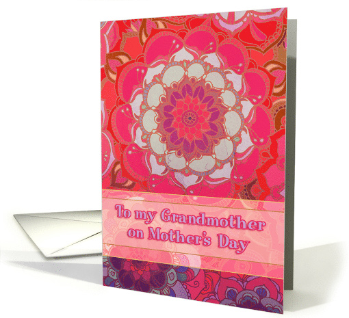 Happy Mother's Day to My Grandmother Floral Doodle... (1075600)