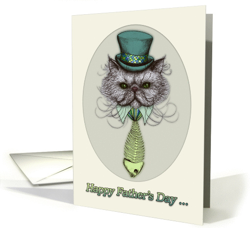 Happy Father's Day, Father, Persian cat illustration,... (1085100)