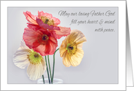 Peace from God Christian Encouragement with Beautiful Poppies card