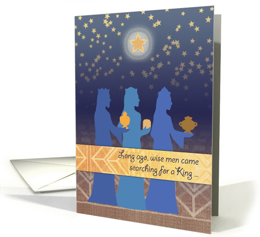 Three Magi Christmas Card, wise men seek a King, stars,... (1173022)
