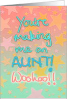 To my sister, pregnancy congratulations; you’re making me an aunt! card