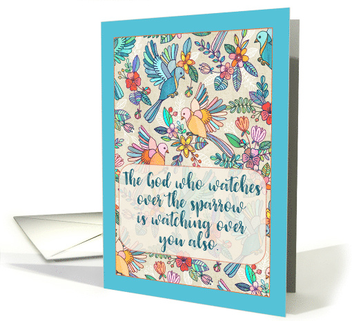 God is Watching Over You Encouragement with Sweet Birds... (1609976)