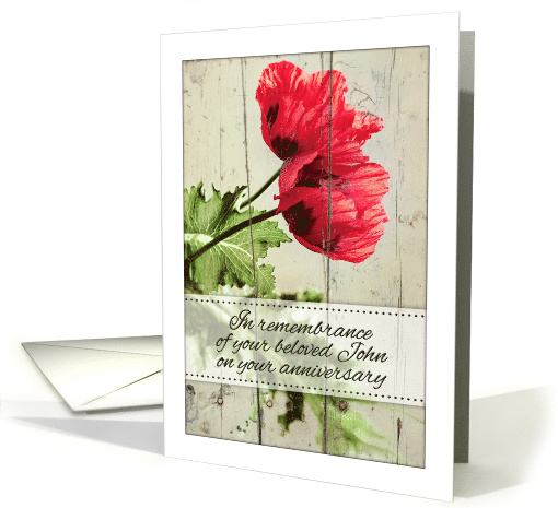 In Remembrance of Your Beloved John on Your Anniversary card (1771158)