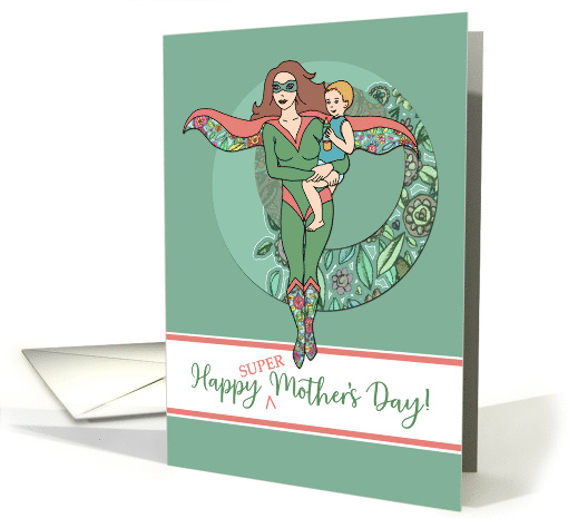 Happy Mother's Day to a Superhero Mom card (725728)