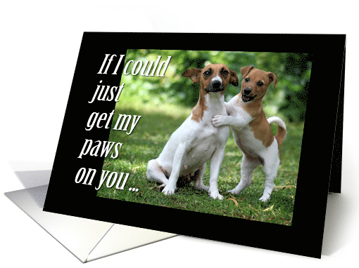 Missing You So Much with Cute Mother Dog and Puppy card (948927)